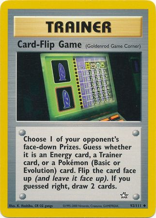 Card-Flip Game (92/111) [Neo Genesis Unlimited] | I Want That Stuff Brandon