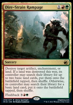 Dire-Strain Rampage (Promo Pack) [Innistrad: Midnight Hunt Promos] | I Want That Stuff Brandon