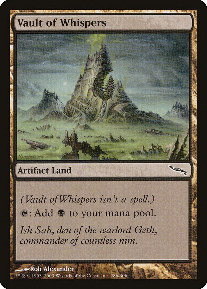 Vault of Whispers [Mirrodin] | I Want That Stuff Brandon