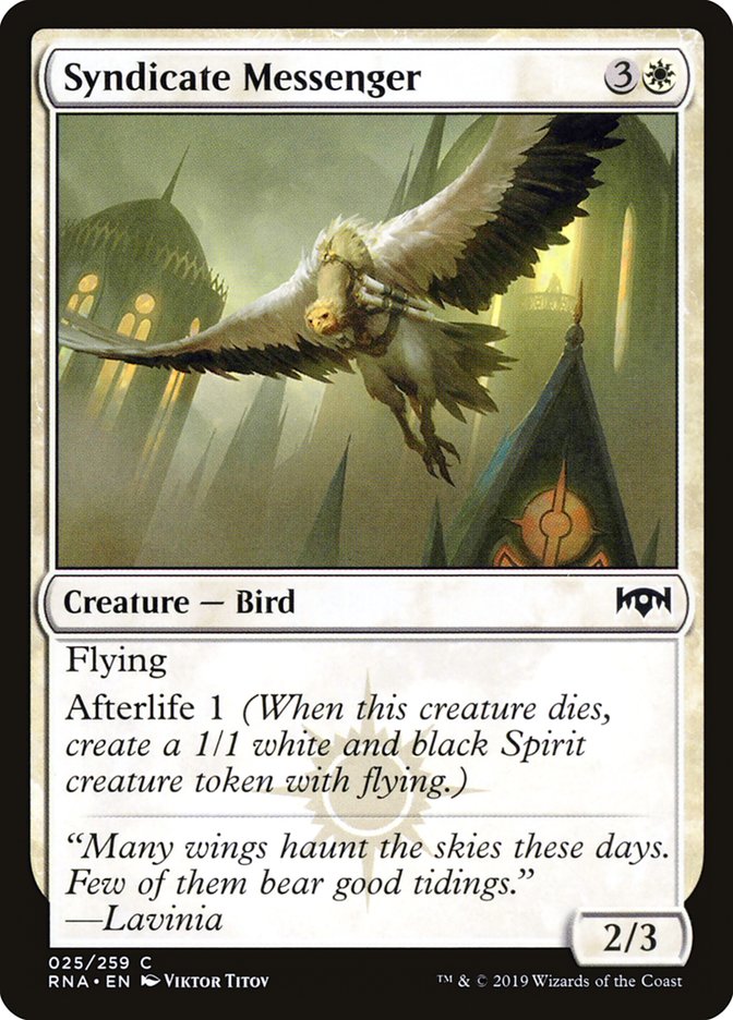 Syndicate Messenger [Ravnica Allegiance] | I Want That Stuff Brandon