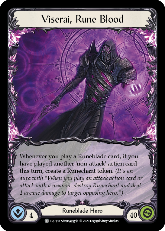 Viserai, Rune Blood [CRU138] 1st Edition Normal | I Want That Stuff Brandon