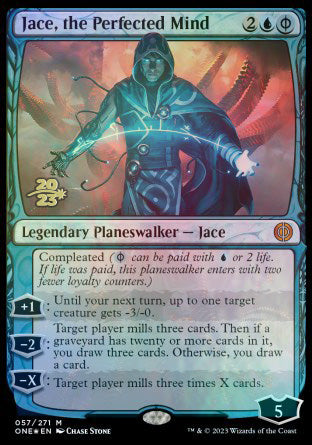 Jace, the Perfected Mind [Phyrexia: All Will Be One Prerelease Promos] | I Want That Stuff Brandon