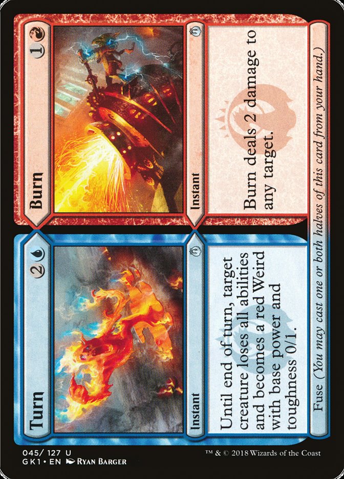 Turn // Burn [Guilds of Ravnica Guild Kit] | I Want That Stuff Brandon