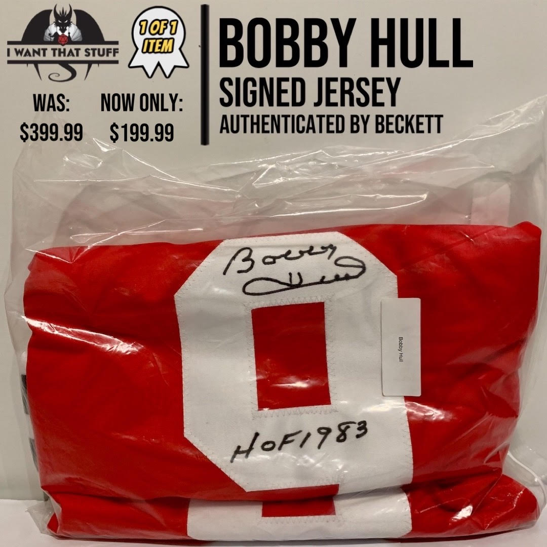 Bobby Hull Signed Jersey IWTS 1 of 1 Sale | I Want That Stuff Brandon