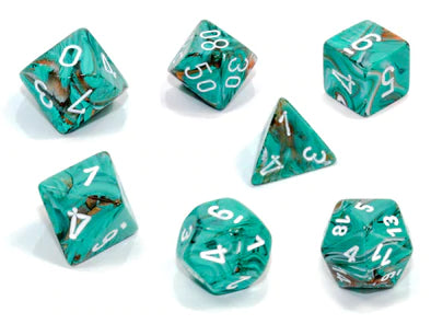 Chessex: Marble 7-Die Set | I Want That Stuff Brandon