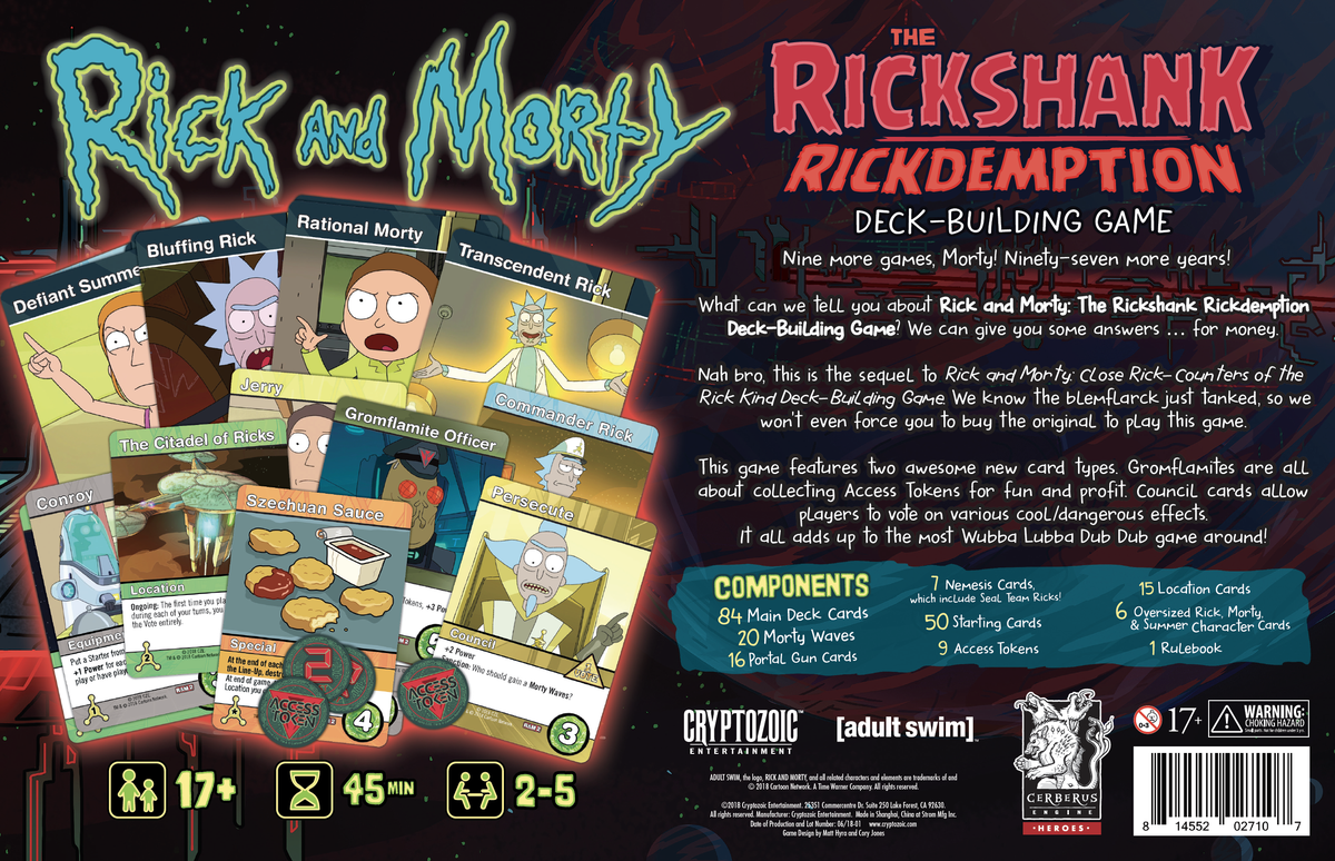 Rick and Morty: The Rickshank Rickdemption Deck-Building Game | I Want That Stuff Brandon