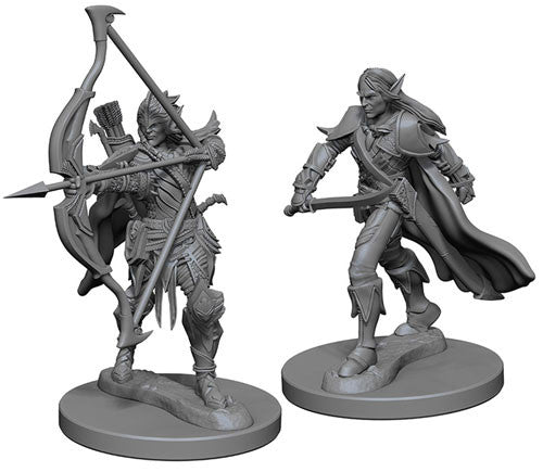 Pathfinder Battles Deep Cuts Unpainted Miniatures: Elf Male Fighter | I Want That Stuff Brandon