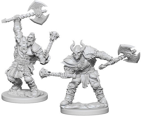 Pathfinder Battles Deep Cuts Unpainted Miniatures: Half Orc Male Barbarian | I Want That Stuff Brandon