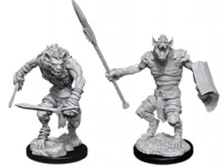 D&D Nolzur's Marvelous Primed Gnoll & Gnoll Flesh Gnawer Miniature | I Want That Stuff Brandon