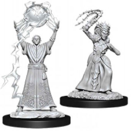 D&D Nolzur's Marvelous Primed Drow Mage & Drow Priestess Miniature | I Want That Stuff Brandon