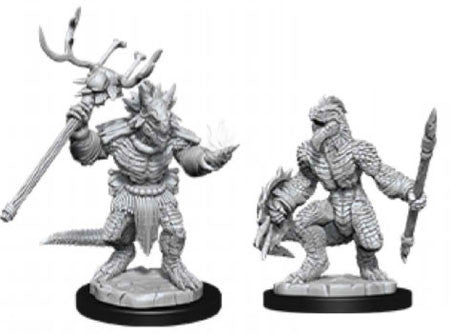 D&D Nolzur's Marvelous Primed Lizardfolk & Lizardfolk Shaman Miniature | I Want That Stuff Brandon